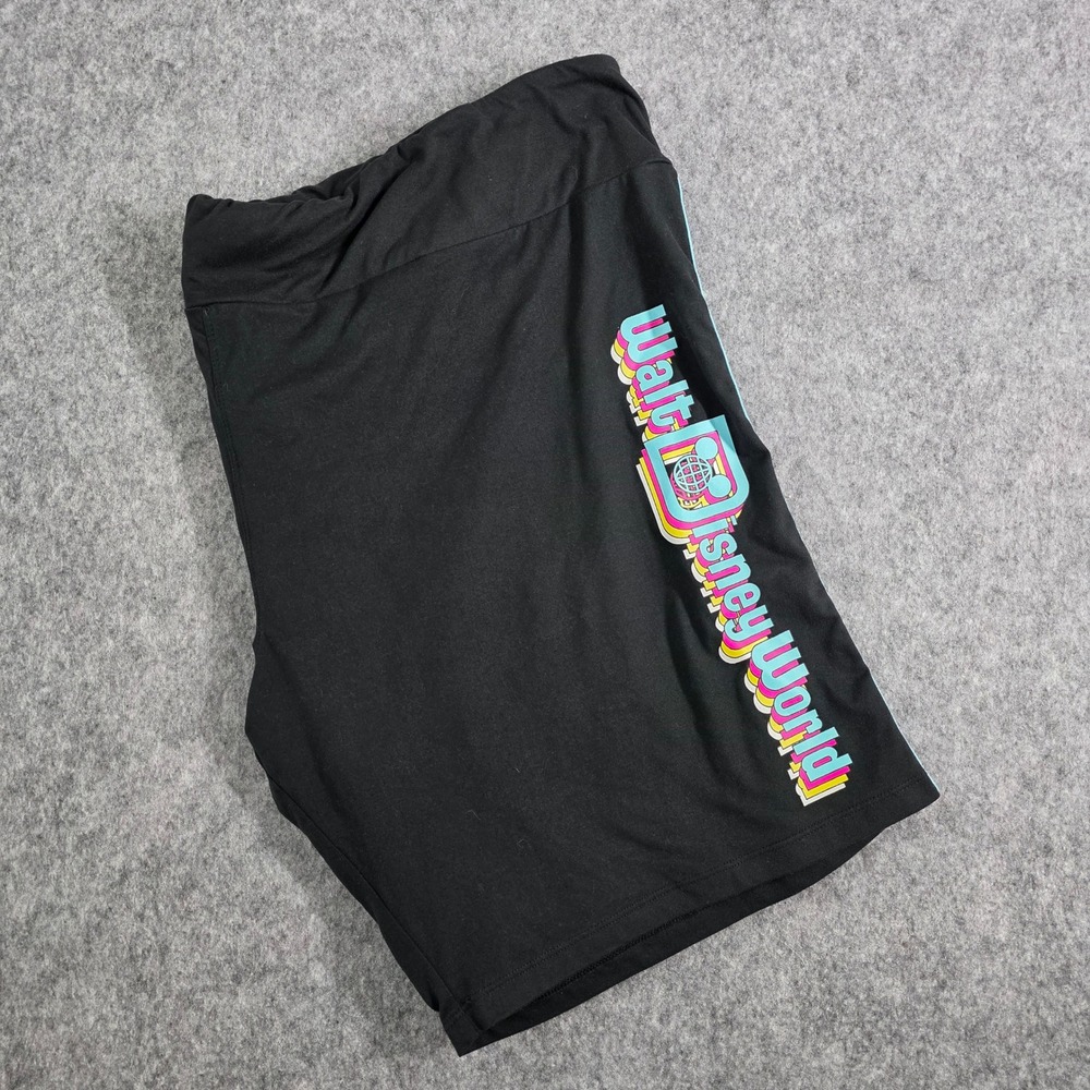 Walt Disney World Parks Biker Shorts Black Retro 90s Style Mickey Mouse Plus 3X